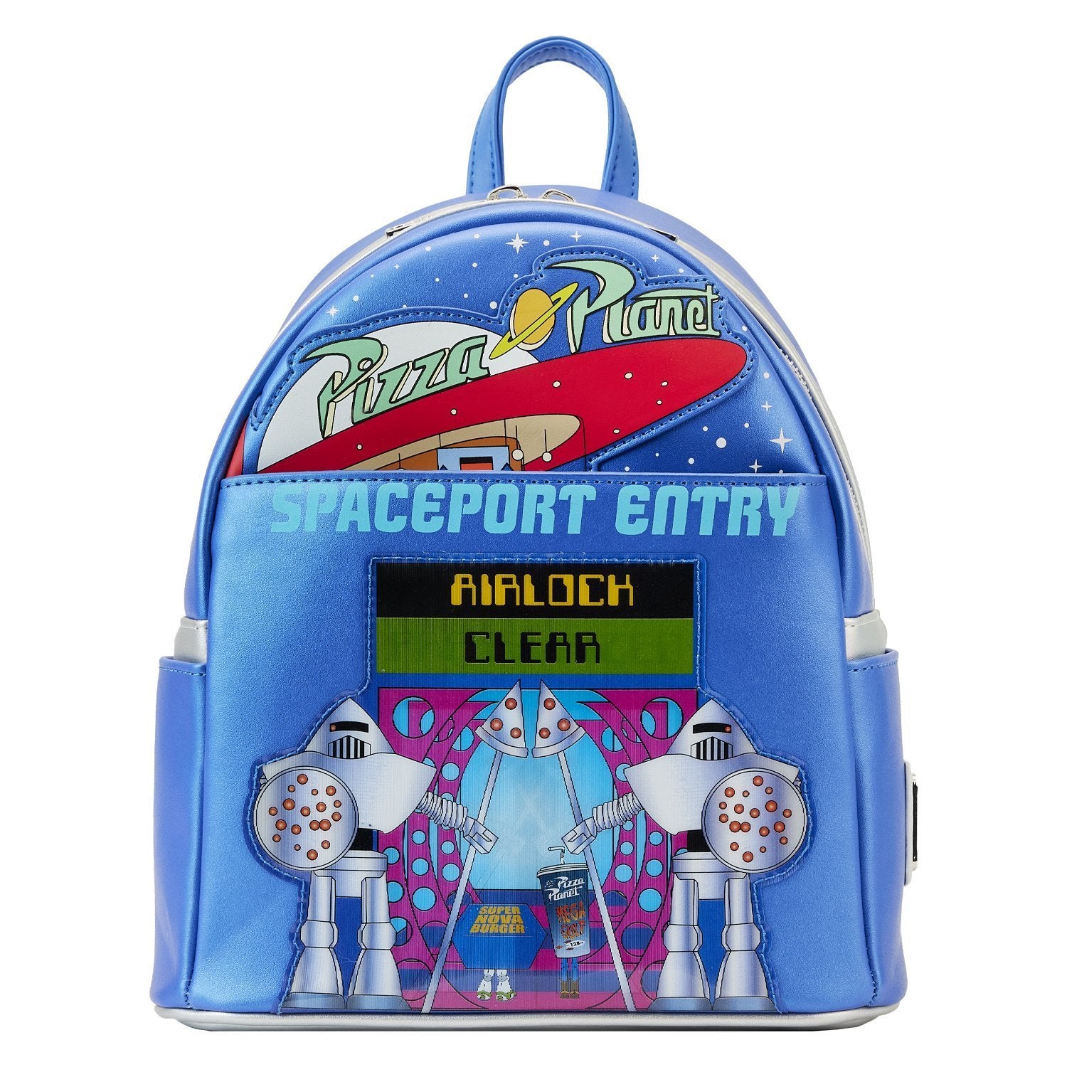Loungefly: Pixar Toy Story - Pizza Planet Space Entry Mini Backpack - flash vidéo