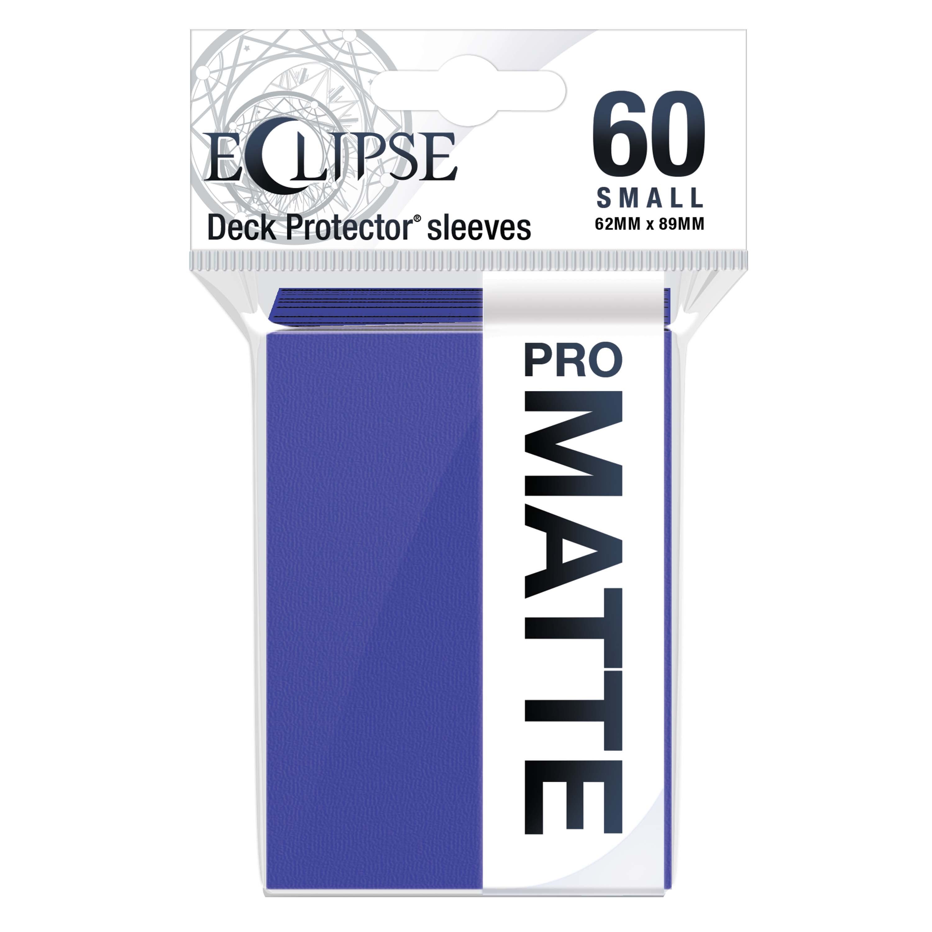 Ultra Pro - Eclipse Matte Sachet de 60 protèges cartes petit format Violet Royal (62 x 89 mm) - flash vidéo