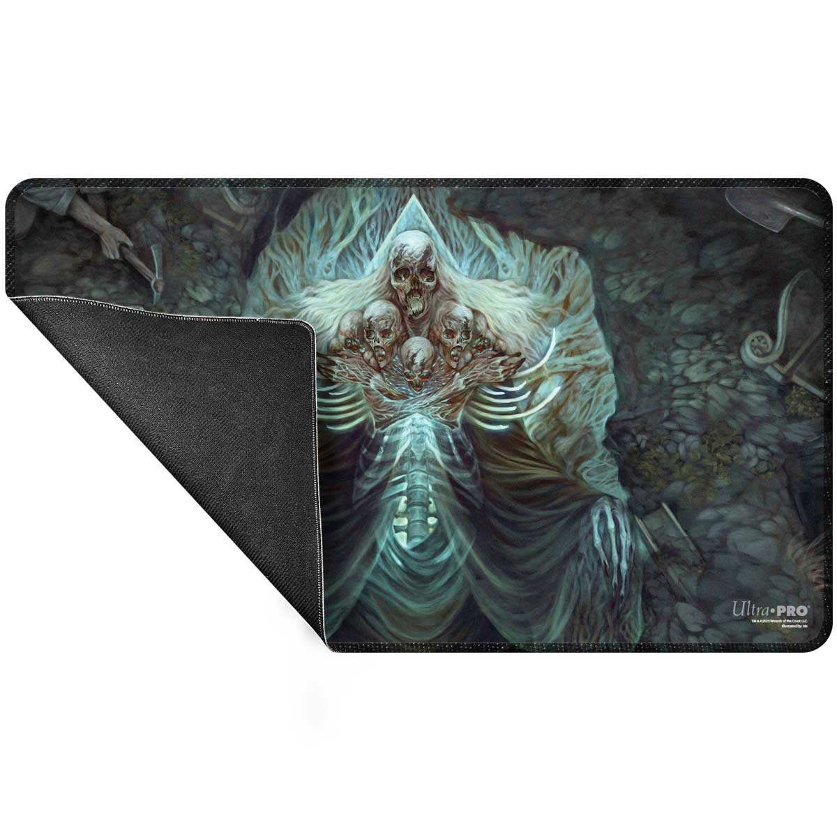 Ultra Pro - Magic: The Gathering - Commander Series - Three Color Wedge - Tapis de jeu à bord cousu Myrkul - flash vidéo