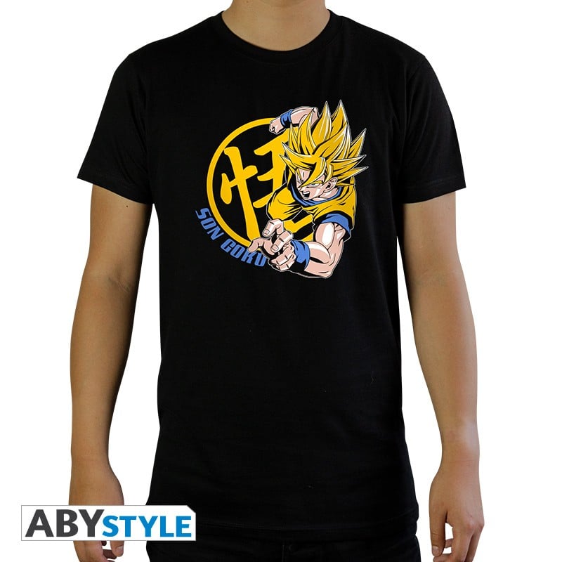 Dragon Ball - Goku Super Saiyan Black Man T-Shirt S - flash vidéo