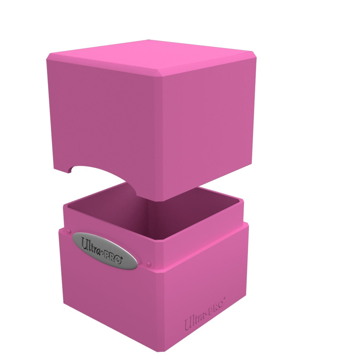 Ultra Pro - Deck Box Cube en Satin - Rose Vif - flash vidéo