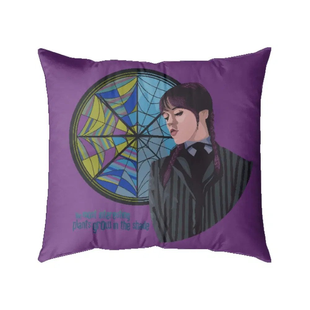 Netflix - Mercredi - Coussin - Mercredi Addams - flash vidéo