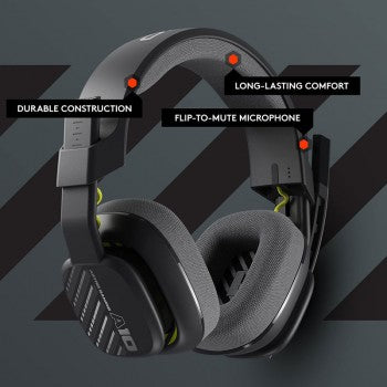 Astro - Casque de jeu filaire A10 Gen 2 Noir pour PC/Mac, PS5, Xbox Series X|S, Switch et Mobile - flash vidéo