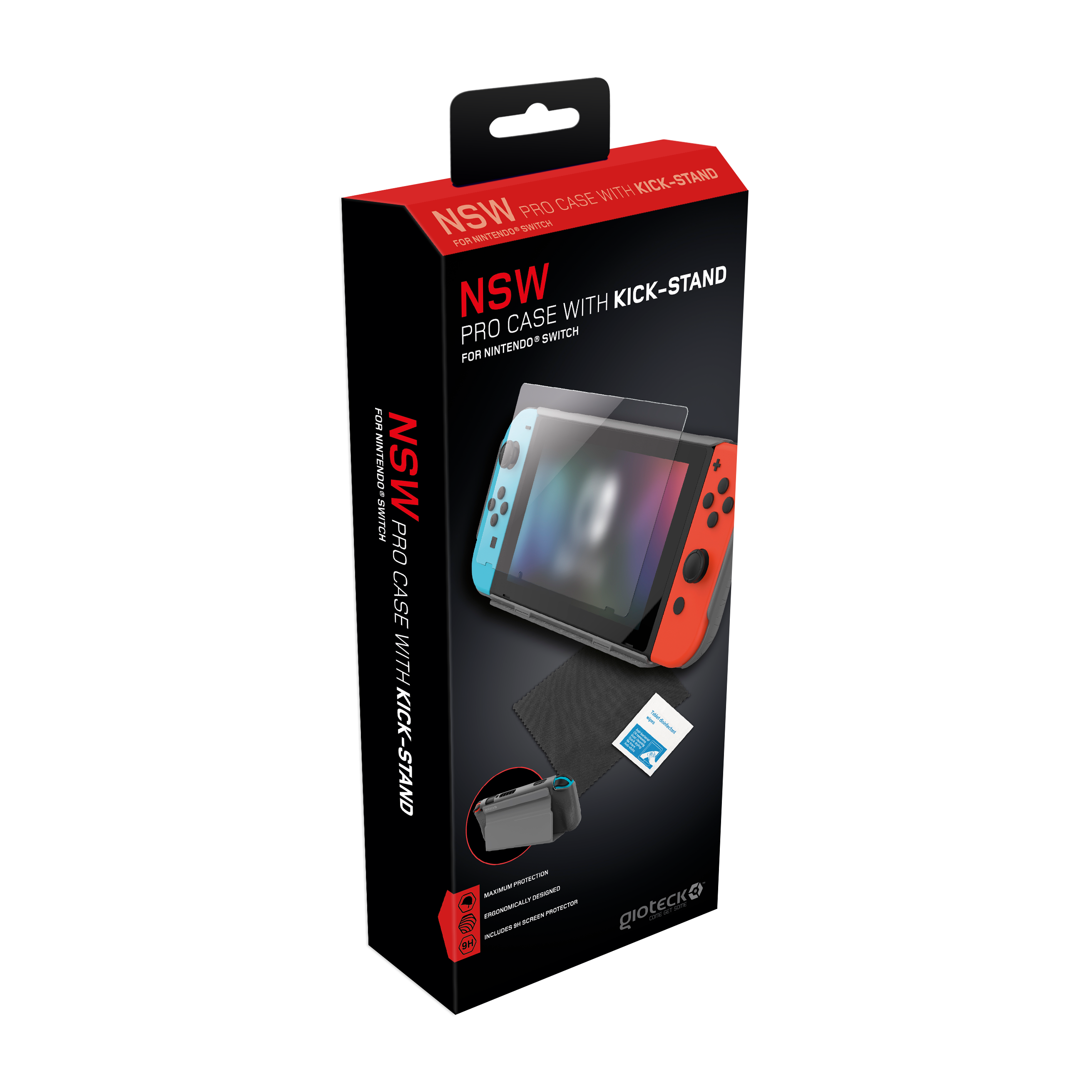 Gioteck - Protection Pro avec Kick-Stand pour Nintendo Switch - flash vidéo