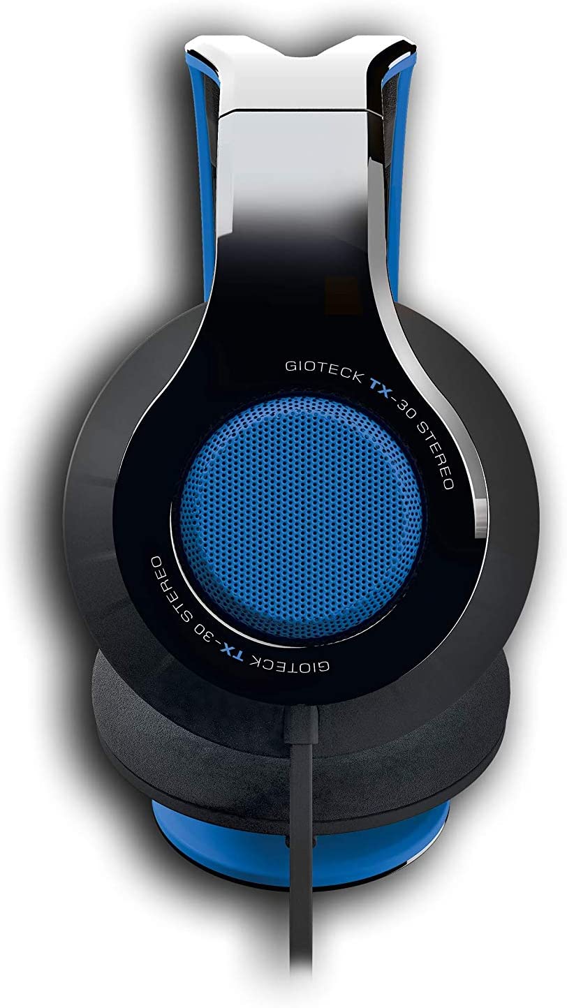 Gioteck - Casque stéréo Game & Go TX30 Bleu Grill pour PS5, PS4, Xbox Series, Xbox One et Mobile - flash vidéo