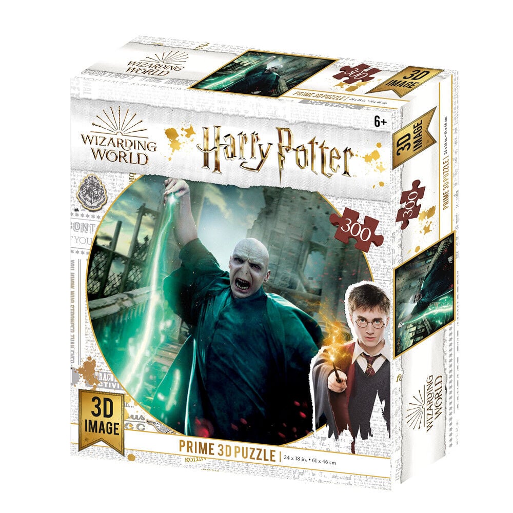 Harry Potter - Puzzle lenticulaire Voldemort au combat 300 pcs 61x46 cm - flash vidéo