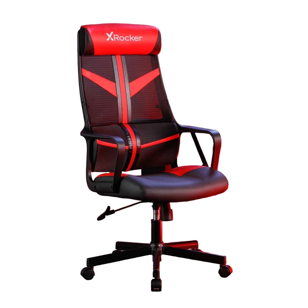 X Rocker - Chaise de jeu compacte Helix Rouge - flash vidéo