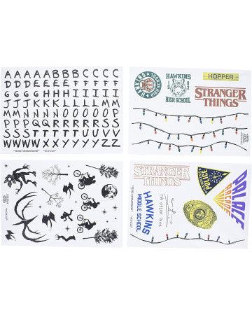 Stranger Things - Set de Stickers "Gadget" - flash vidéo