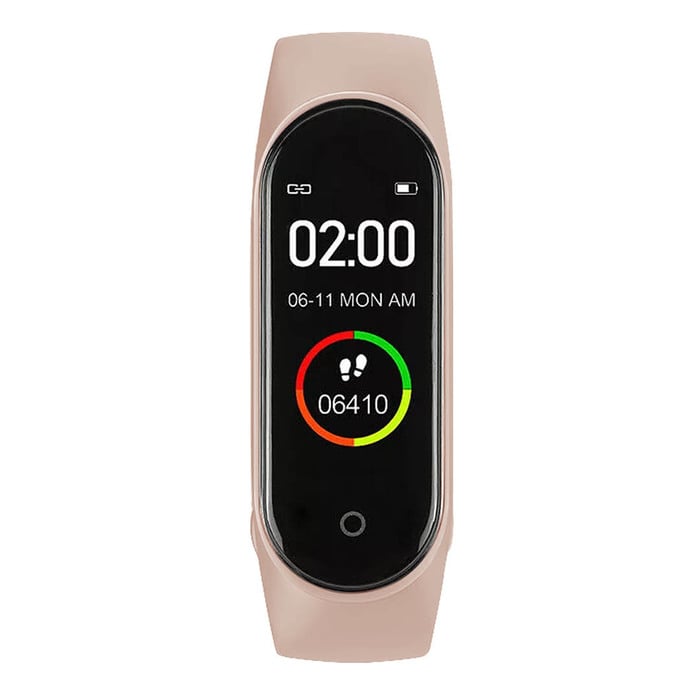 Abyx Fit - Lime - Montre connectée - Poudre de rose - flash vidéo