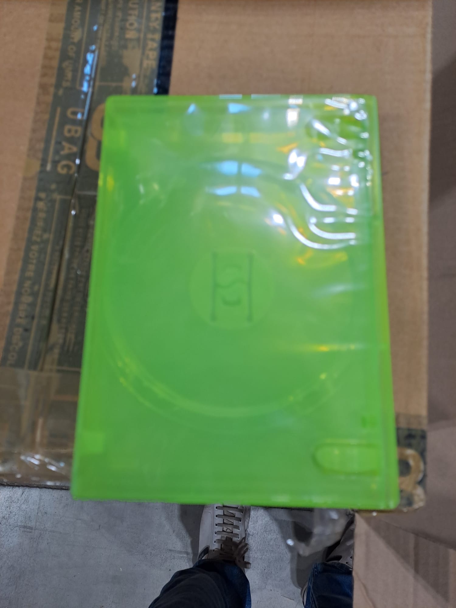 boitier vert XBOX - flash vidéo