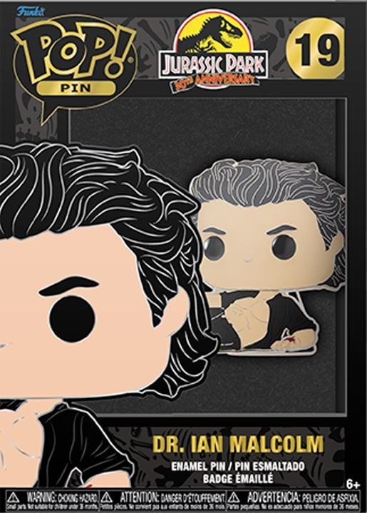 Funko Pop! Pin: Jurassic Park - Dr. Ian Malcolm - flash vidéo