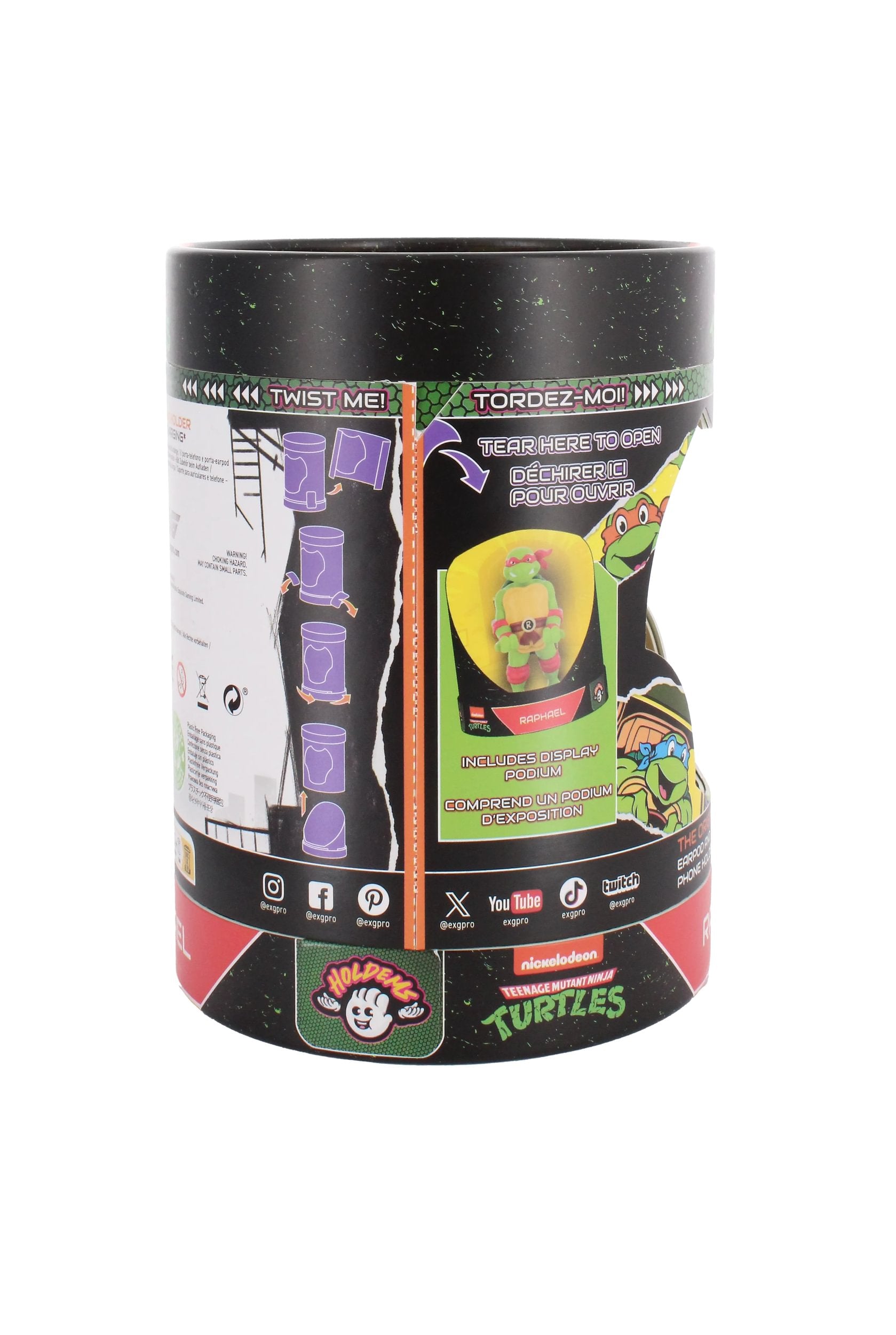 Cable Guys Holdems - Teenage Mutant Ninja Turtles - Support pour écouteurs et téléphone Raphael - flash vidéo