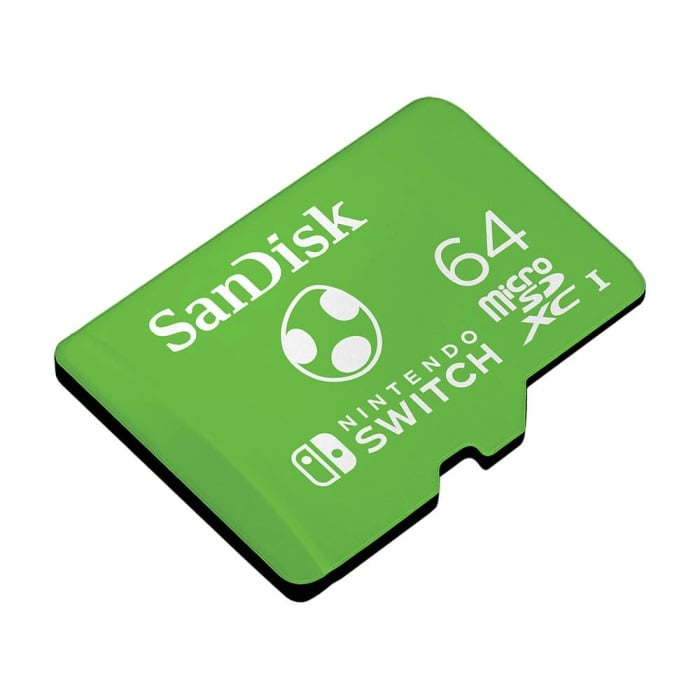 SanDisk - Carte mémoire microSDXC UHS-I 64 Go Edition Yoshi pour Nintendo Switch, Switch Lite et Switch OLED - flash vidéo