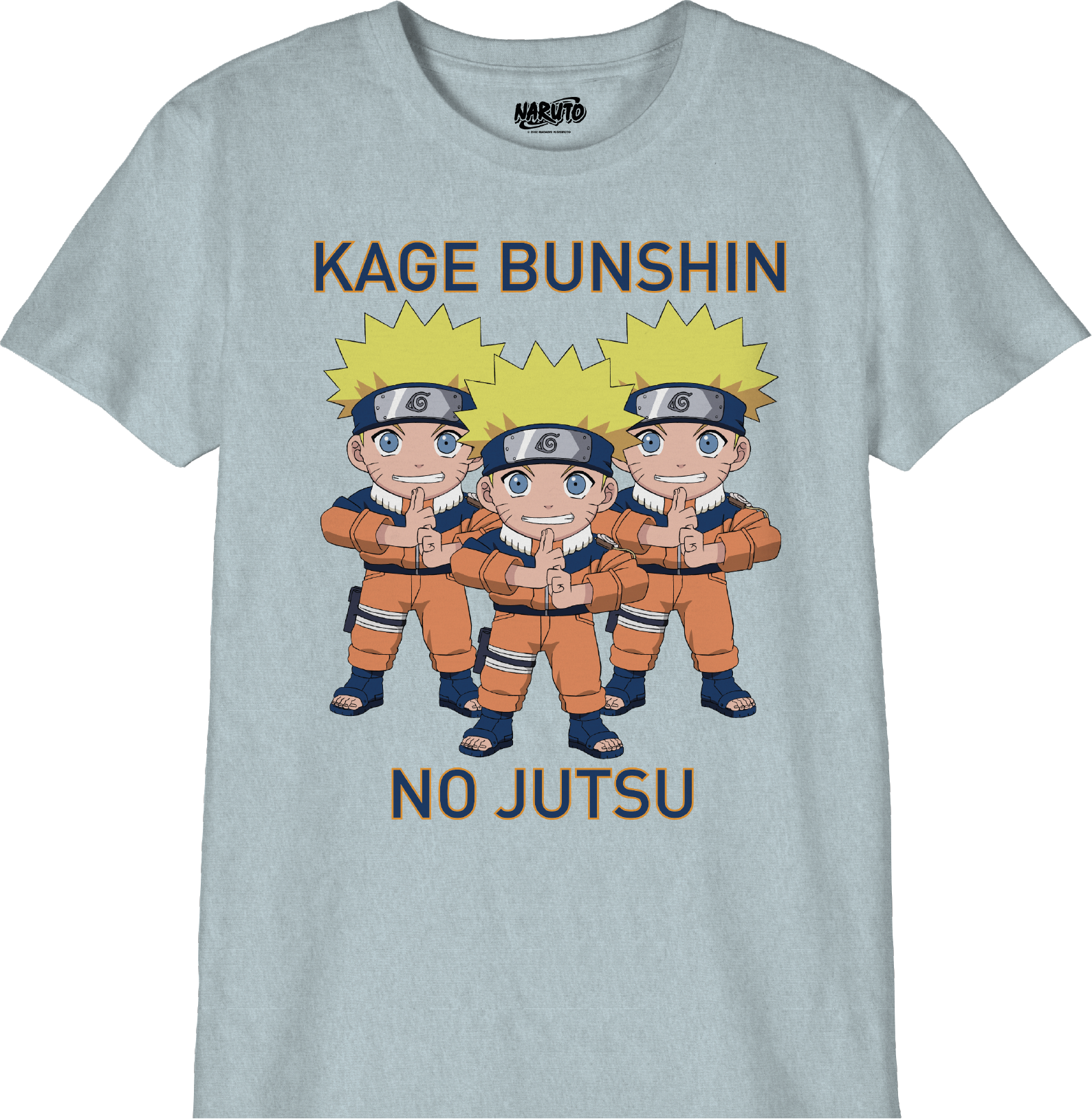Naruto - Multi Clônages - T-Shirt Gris Pour Hommes - 10 ans - flash vidéo