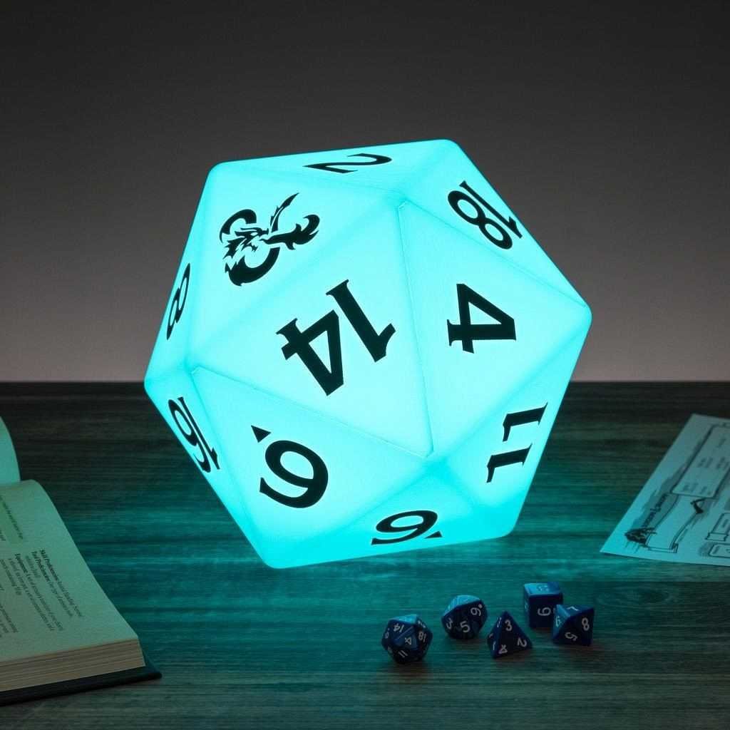 Donjon et Dragons - Lampe Dé 20 - flash vidéo