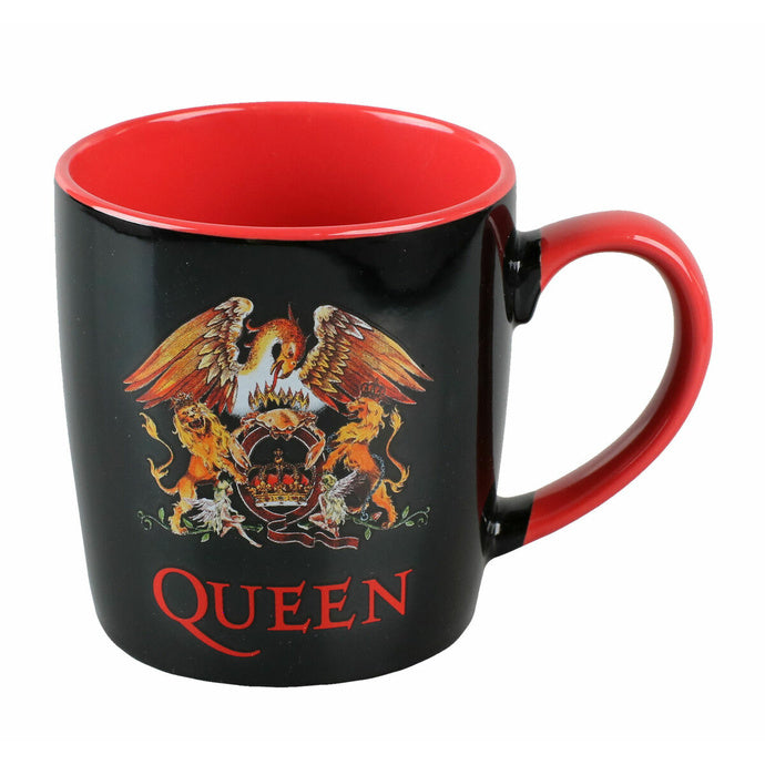 Queen - Mug + Dessous de verre en boite en métal Logo de Queen - flash vidéo