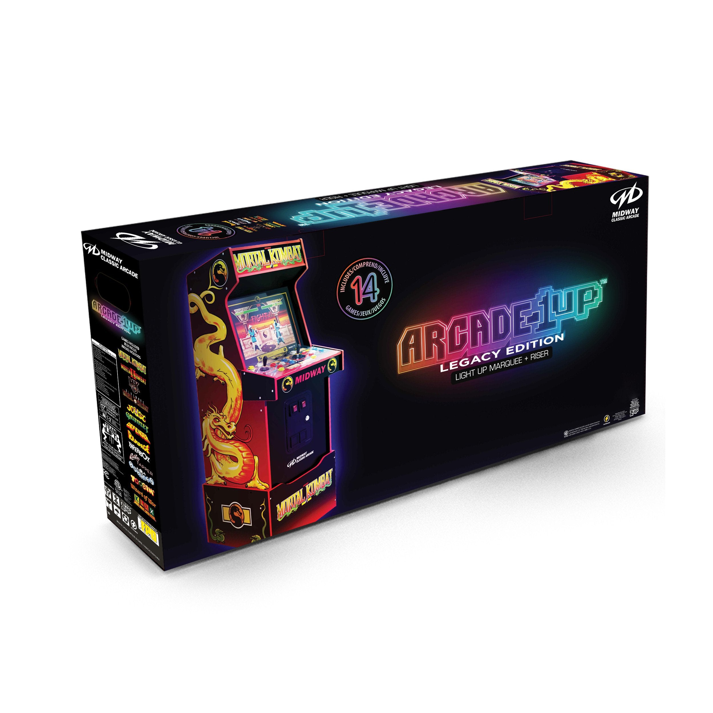 Arcade1Up - Mortal Kombat Midway Legacy 14-en-1 Arcade Machine - flash vidéo