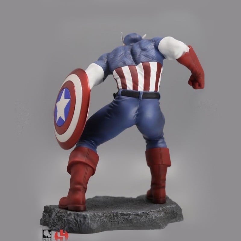 Marvel - Statue de Captain America Civil War 20cm - flash vidéo