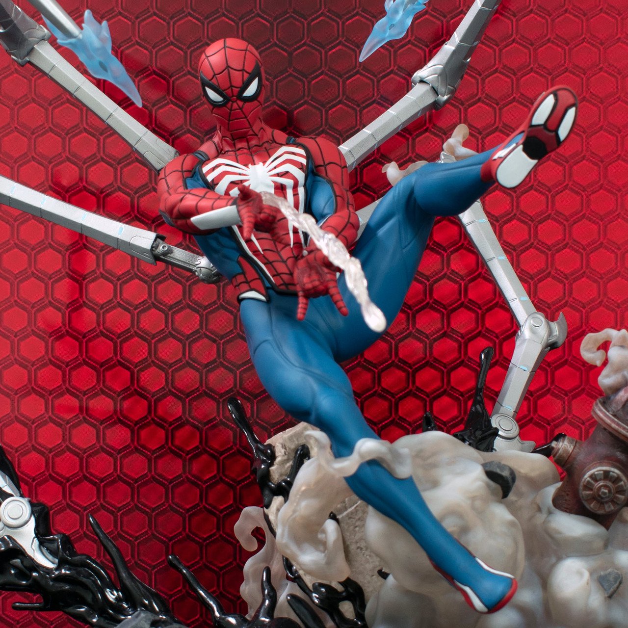 Diamond Select Toys - Marvel Gallery Gamerverse - Spider-Man 2 Deluxe Statue PVC 29cm - flash vidéo