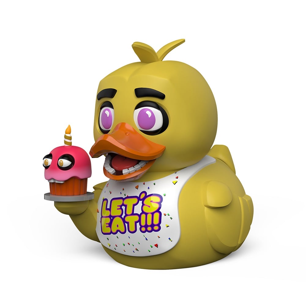 Numskull - TUBBZ Canard de bain - Five Nights at Freddy's - Chica (Première Édition) - 9cm - flash vidéo