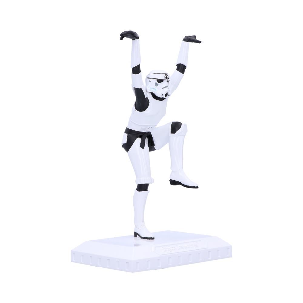 Star Wars - Statuette de Stormtrooper faisant le coup de pied de la grue 20.5cm - flash vidéo