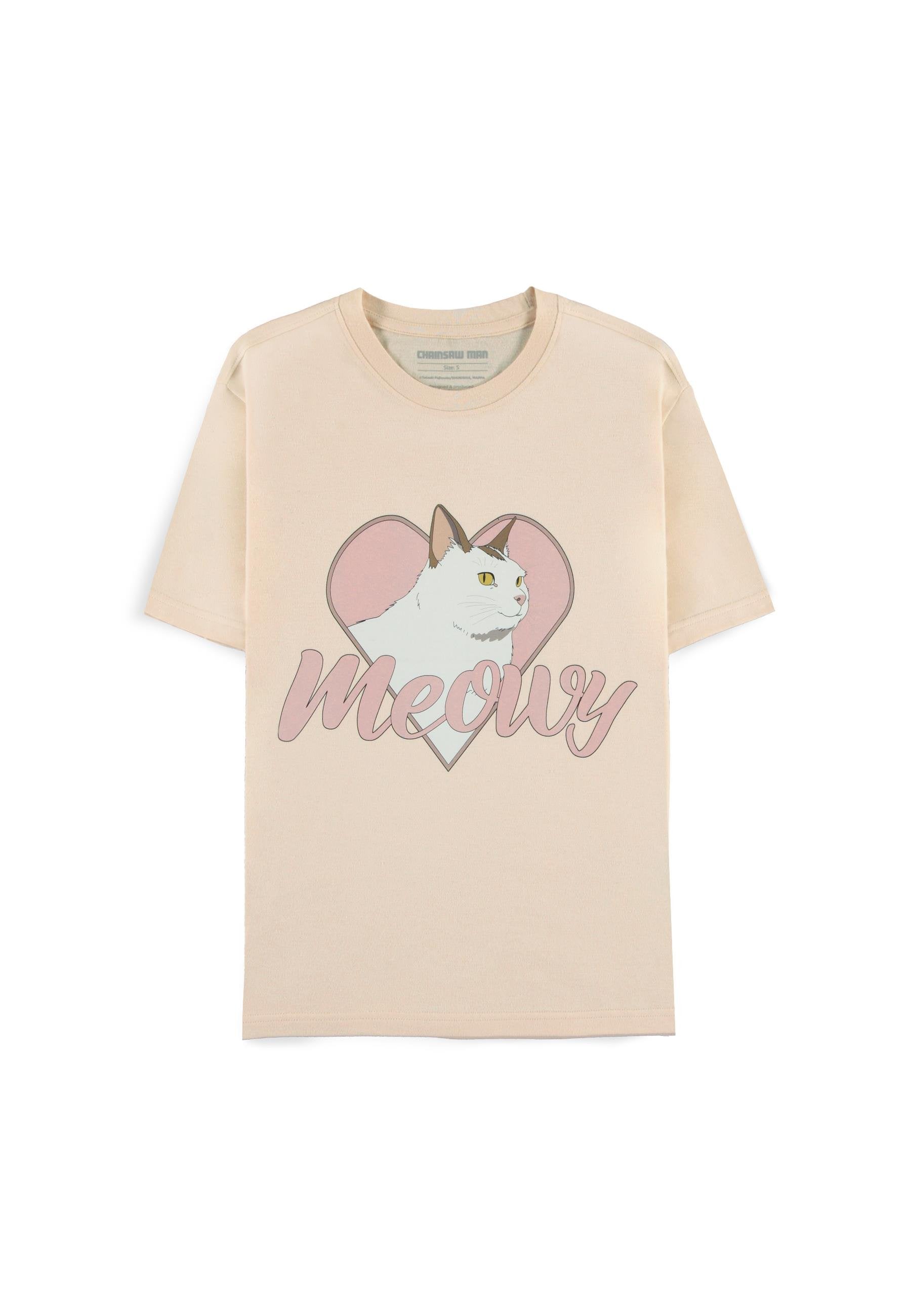Chainsaw Man - T-shirt Femme à manches courtes "Meowy" - S - flash vidéo