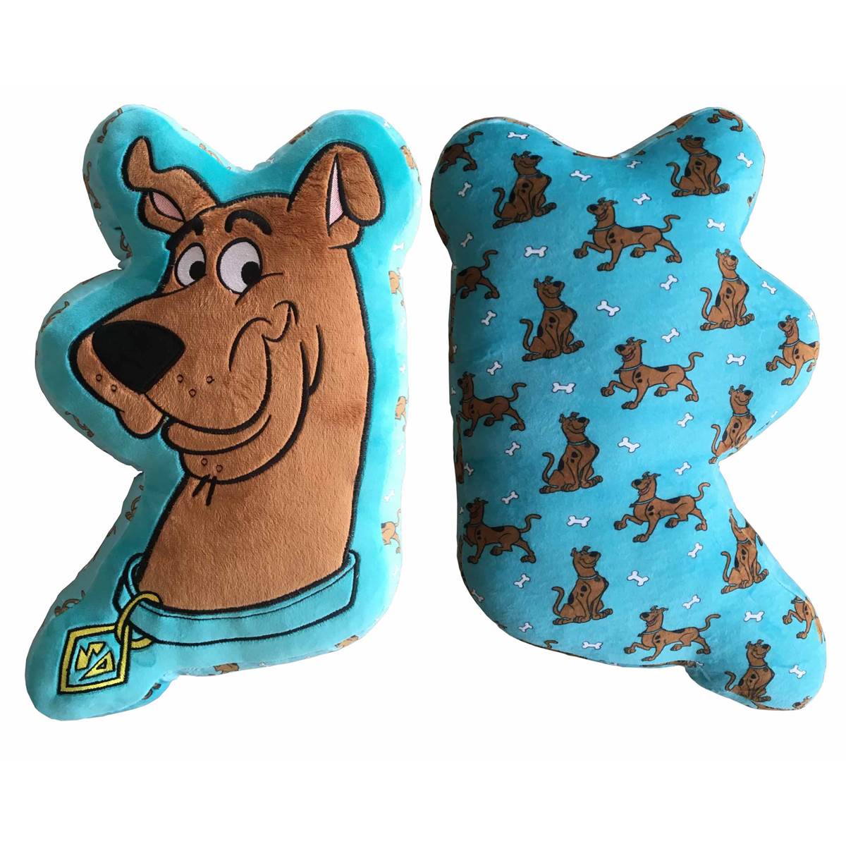 Scooby-Doo - Coussin double face en forme de Scooby-Doo 40cm - flash vidéo