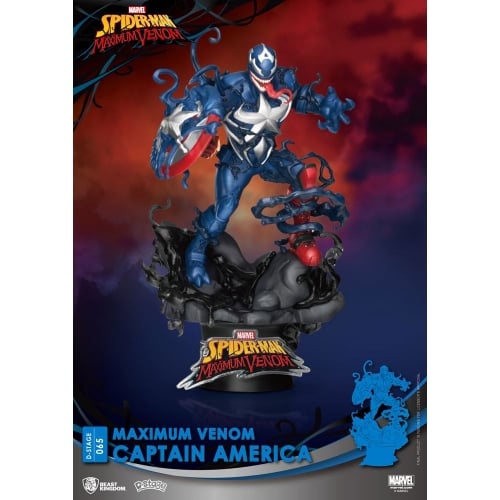 Marvel - Diorama-65 Maximum Venom Capitaine America - flash vidéo