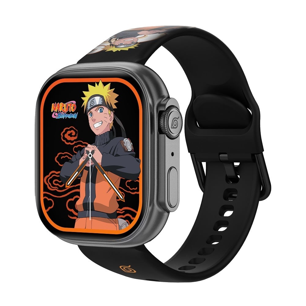 Abyx Fit - Touch 5 - Montre connectée Naruto Shippuden - Naruto Uzumaki - Gris spatial - flash vidéo