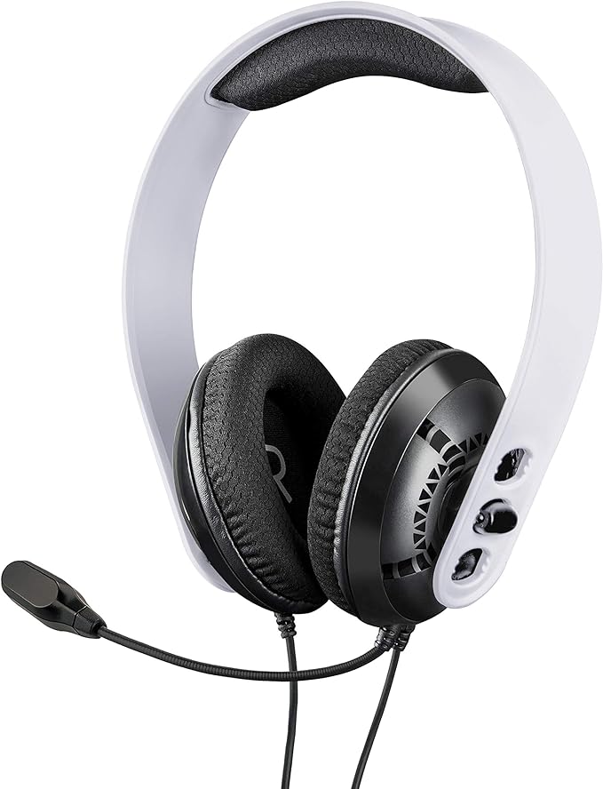 Raptor Gaming - Casque de jeu stéréo filaire H200 Blanc pour PS4/PS5 - flash vidéo
