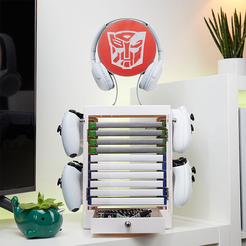 Numskull - Meuble de rangement inspiré de Transformers pour gamer - flash vidéo