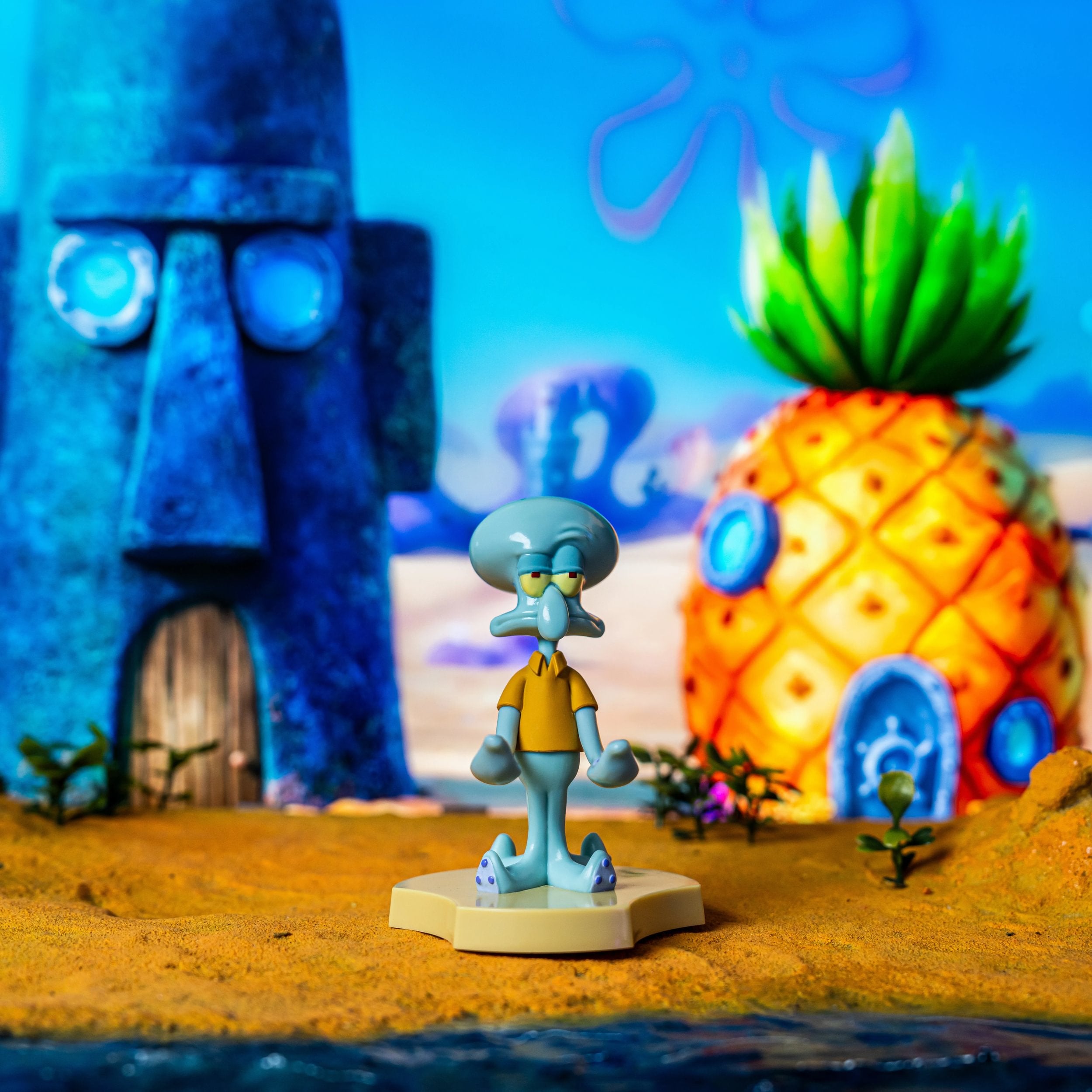 Cable Guys Holdems - Bob l'éponge - Support pour écouteurs et téléphone Carlo Tentacule - flash vidéo