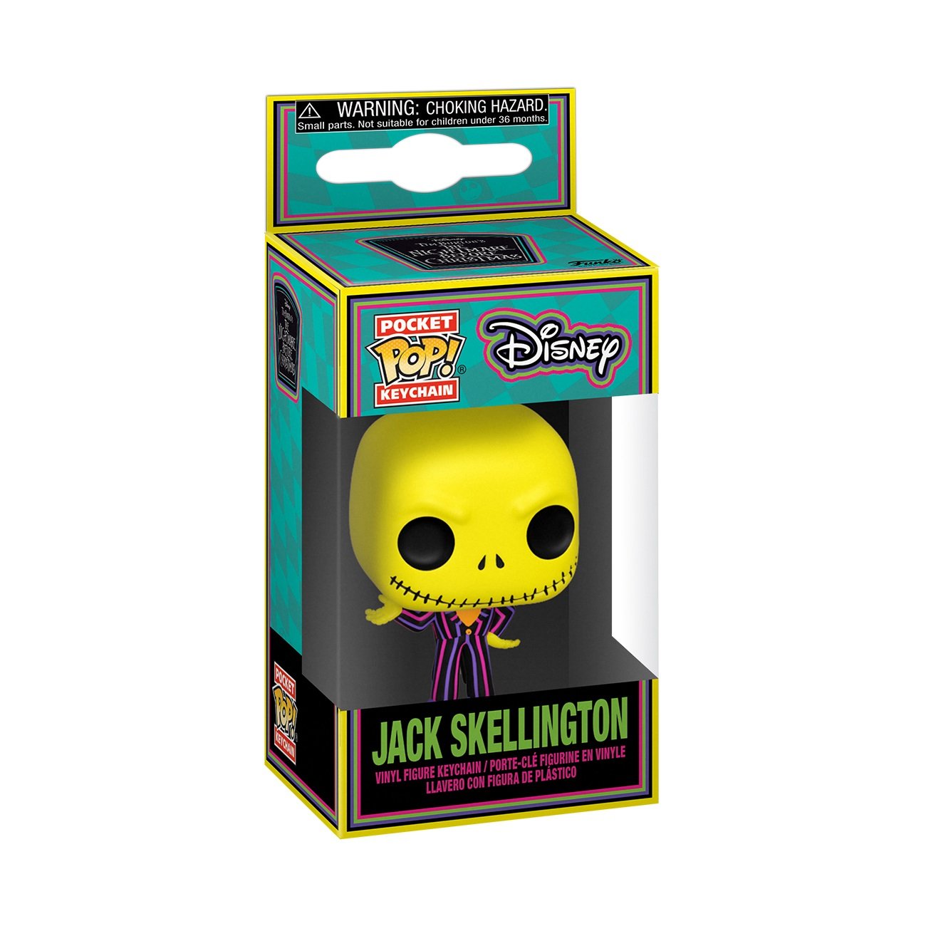 Funko Pocket Pop! Keychain: The Nightmare Before Christmas - Jack Skellington (Blacklight) ENG Merchandising - flash vidéo