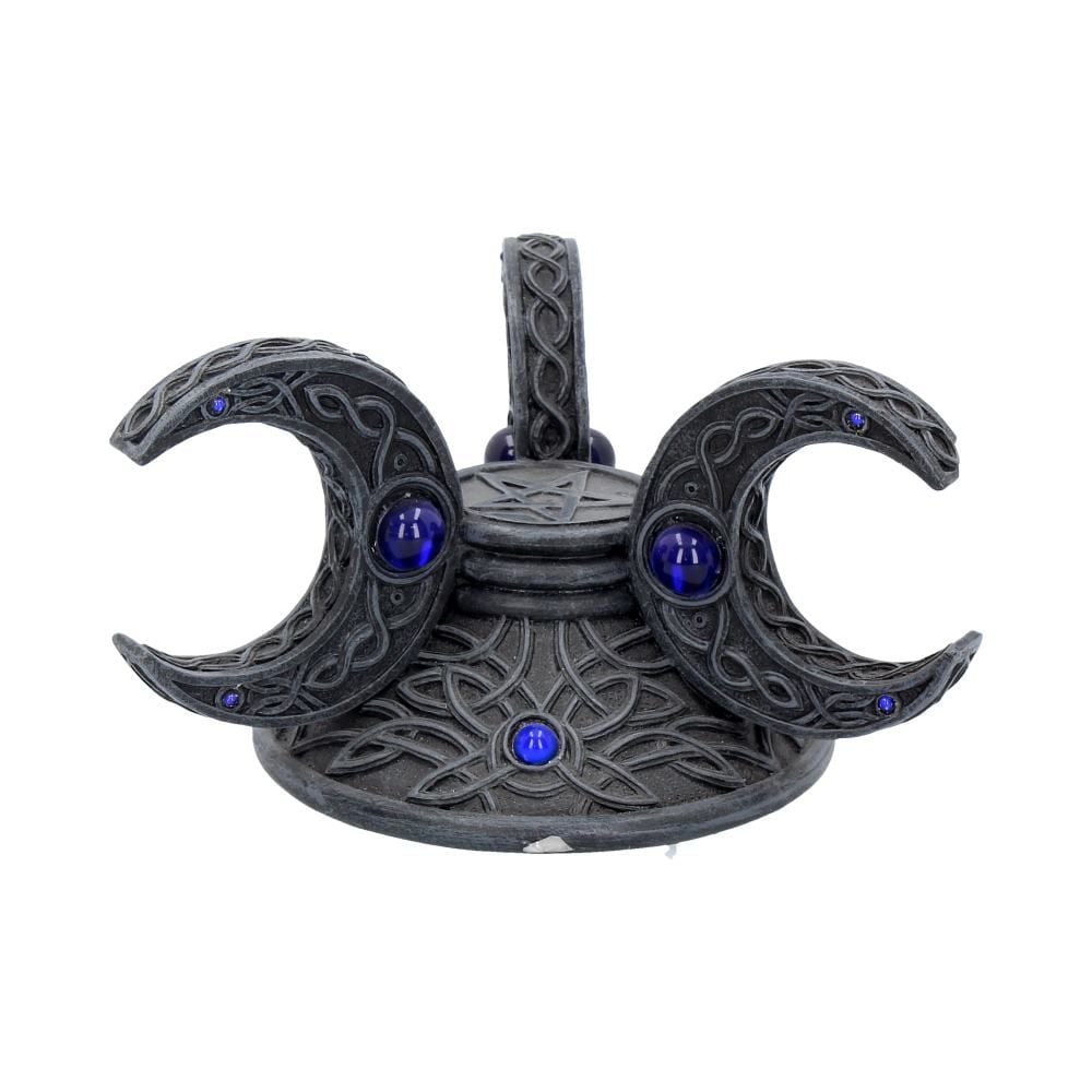 Triple Moon Crystal Ball Holder 10cm - flash vidéo