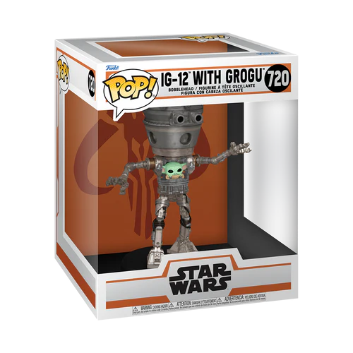 Funko Pop! Deluxe: Star Wars: The Mandalorian - IG-12 with Grogu - flash vidéo