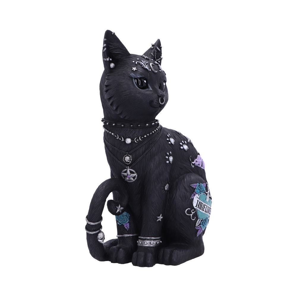 Figurine de Chat "Neuf Vies" 22 cm - flash vidéo