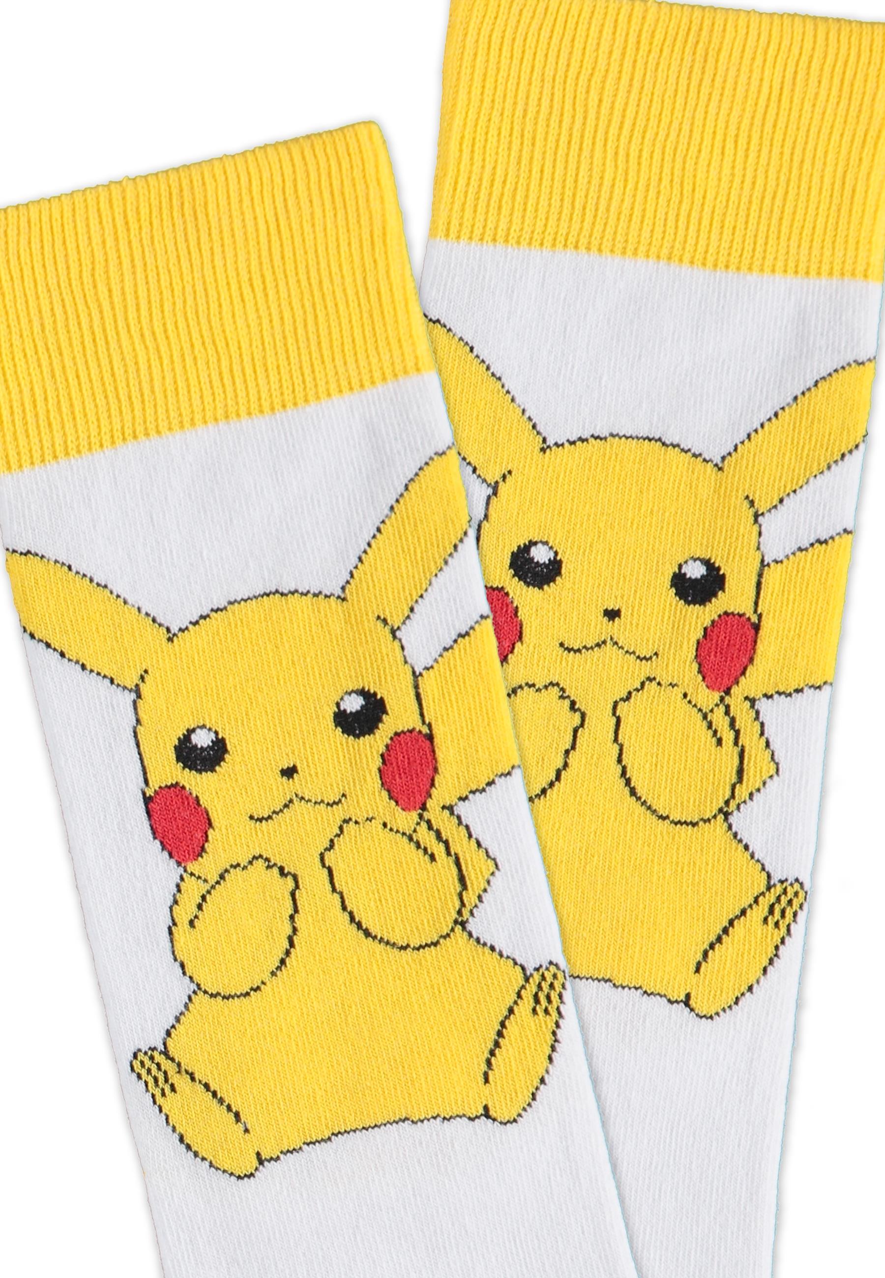 Pokémon - Paire de chaussettes "Pikachu" (Taille 43/46) - flash vidéo