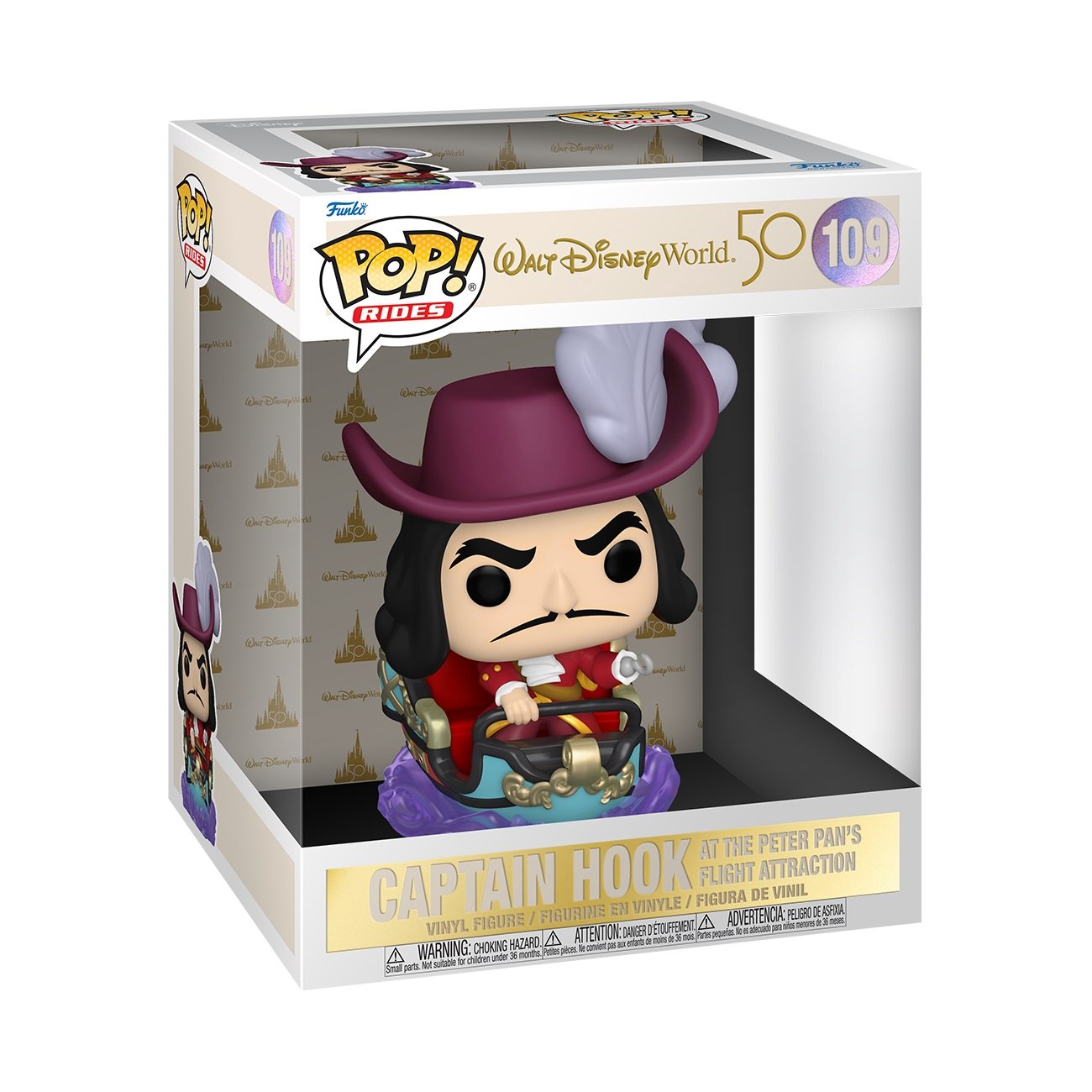 Funko Pop! Rides: Walt Disney World 50th Anniversary - Captain Hook at the Peter Pan's Flight Attraction ENG Merchandising - flash vidéo