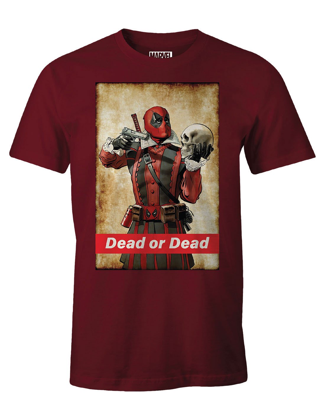 Deadpool - Dead or Dead Burgundy T-Shirt - S - flash vidéo