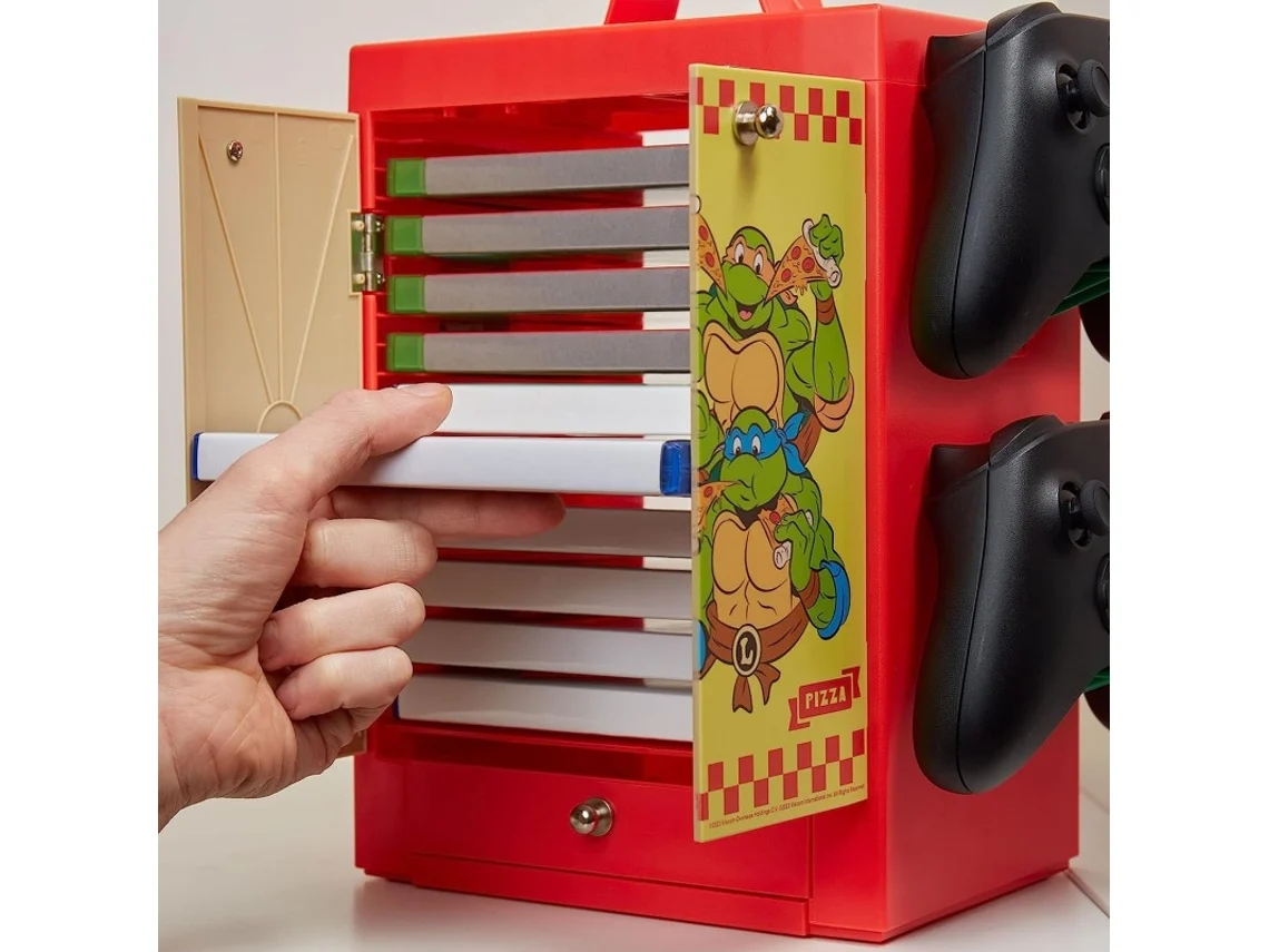 Viacom - Meuble de rangement officiel Tortues Ninja pour gamer - flash vidéo