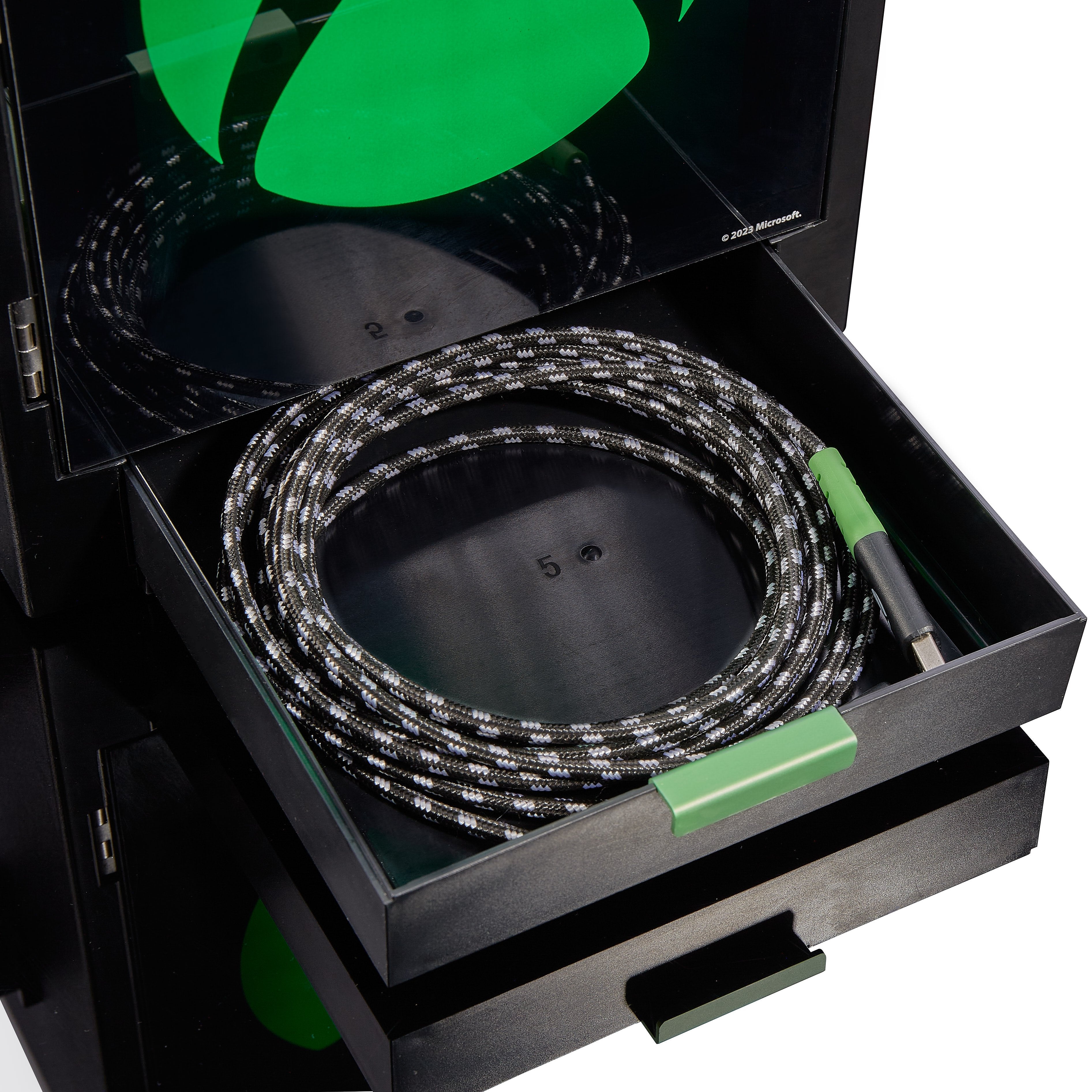 Numskull - Meuble de rangement lumineux inspiré du logo Xbox pour gamer - flash vidéo