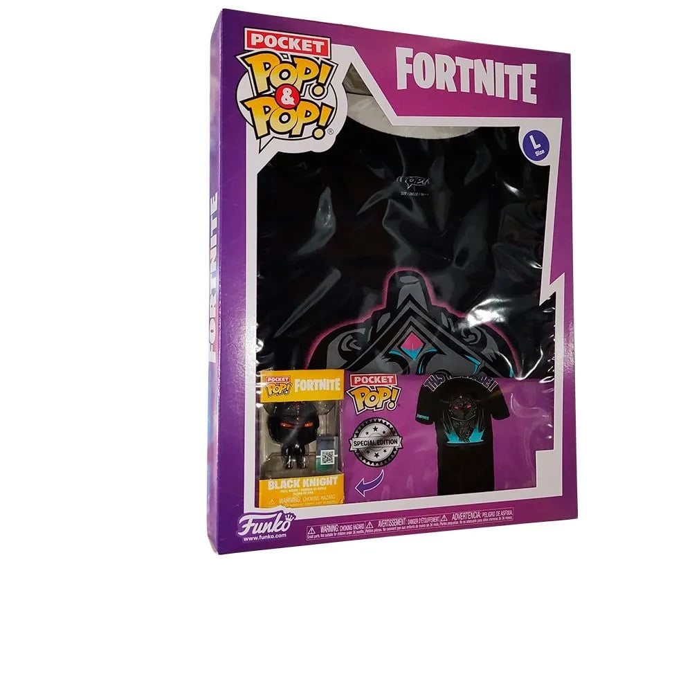 Funko Pocket Pop! & T-Shirt Fortnite Black Night - Size L ENG Merchandising - flash vidéo