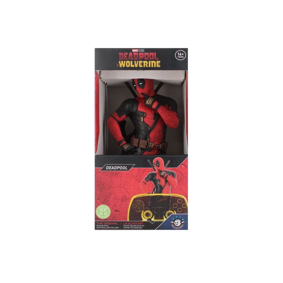 Cable Guys R.E.S.T - Marvel - Deadpool Support pour Téléphone et Manette - flash vidéo