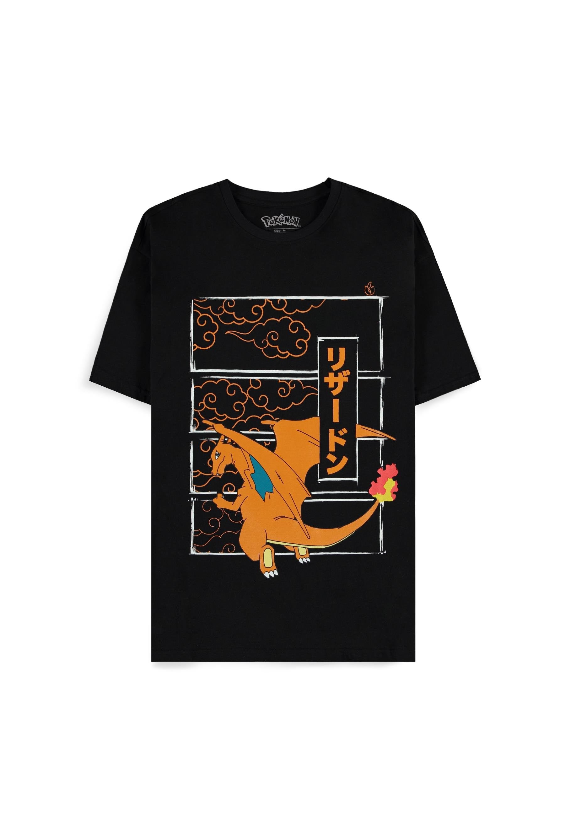 Pokémon - T-shirt Homme à manches courtes "Dracaufeu" - XL - flash vidéo