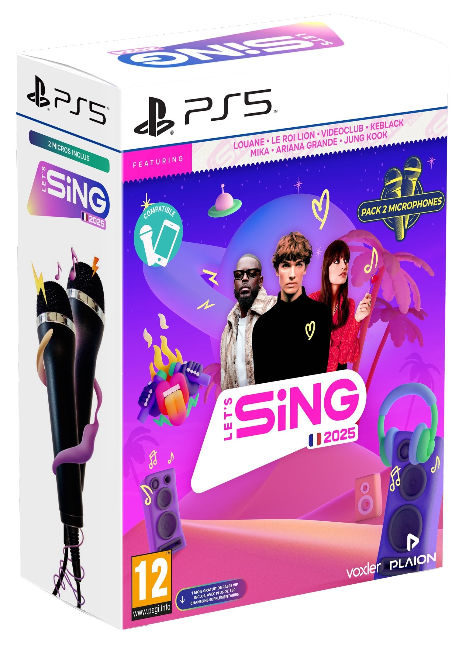 Let's Sing 2025 - Hit français et internationaux + 2 Microphones - flash vidéo