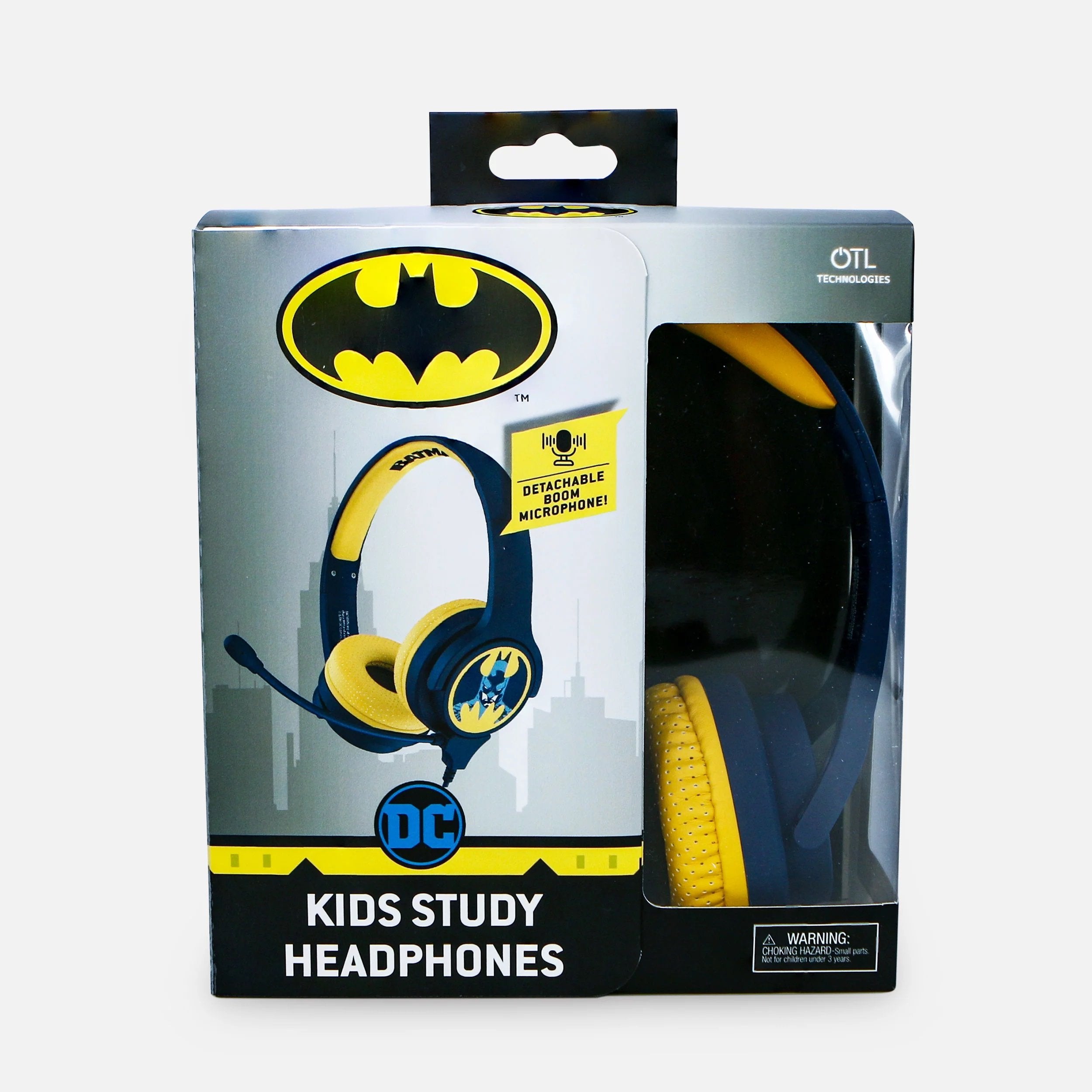 Batman - Casque interactif Emblème de Batman pour enfants avec microphone - flash vidéo