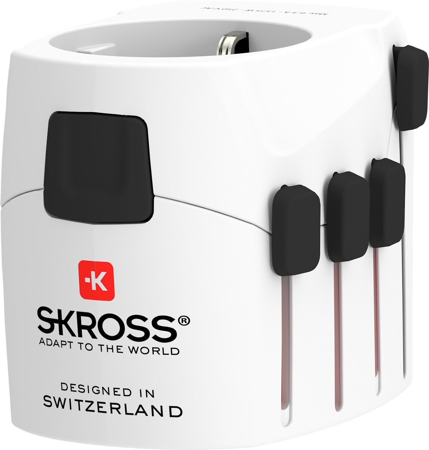 SKROSS - World Travel Adapter with Ground Plugs 6.3A, World to Europe USB 2.4 on top - flash vidéo