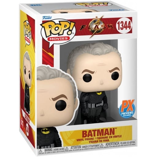 Funko Pop! Movies: The Flash - Batman (Keaton) Unmasked (PX Exclusive) - flash vidéo