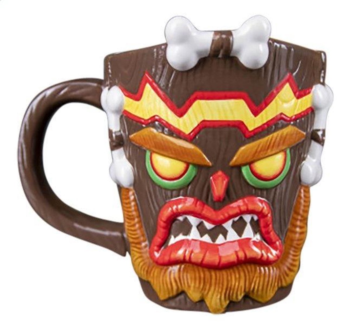 Crash Bandicoot - Uka Uka Shaped Mug - flash vidéo