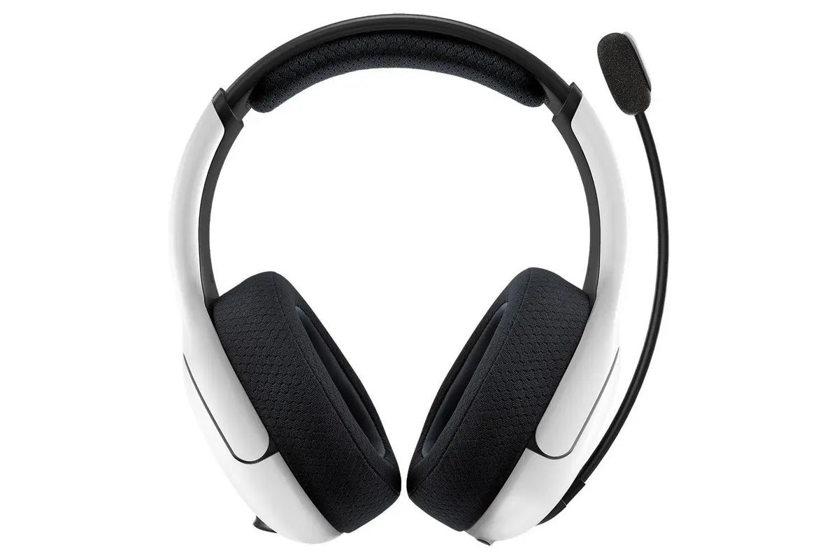 PDP - Casque de jeu stéréo sans fil LVL50 Blanc pour PS5, PS4 & PC - flash vidéo